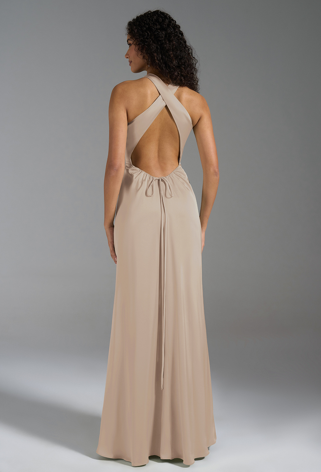 AW Xanthe Taupe  Cocktail Wedding Guest Dresses
